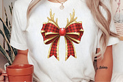 Christmas Coquette Bow Png, an Illustration by Craft Nest (Thumbnail 2 of 6)