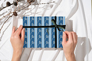 Nordic Blue Floral Bird Patterns, a Pattern Graphic by Traveling Designer (Thumbnail 7 of 8)