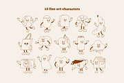 Retro Mood. Cartoon characters., a Decorative Illustration by Sweet Corner (Thumbnail 4 of 12)