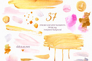 Gold & watercolor collection, a Texture Illustration by Elegantia (Thumbnail 6 of 13)