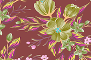 Seamless Luxurious Floral Patterns, a Pattern Graphic by ThePhoton (Thumbnail 4 of 19)