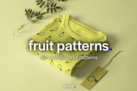 60 Fruit Seamless Patterns