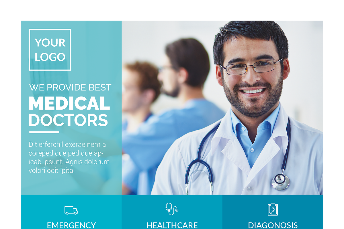 Indesign Medical Flyer Template, a Flyer Template by ARP Creation (Photo 5 of 6)