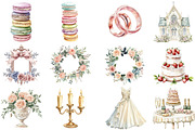 Whimsy Hand-drawn Watercolor Wedding, an Illustration by DreamCafeArt (Thumbnail 4 of 8)