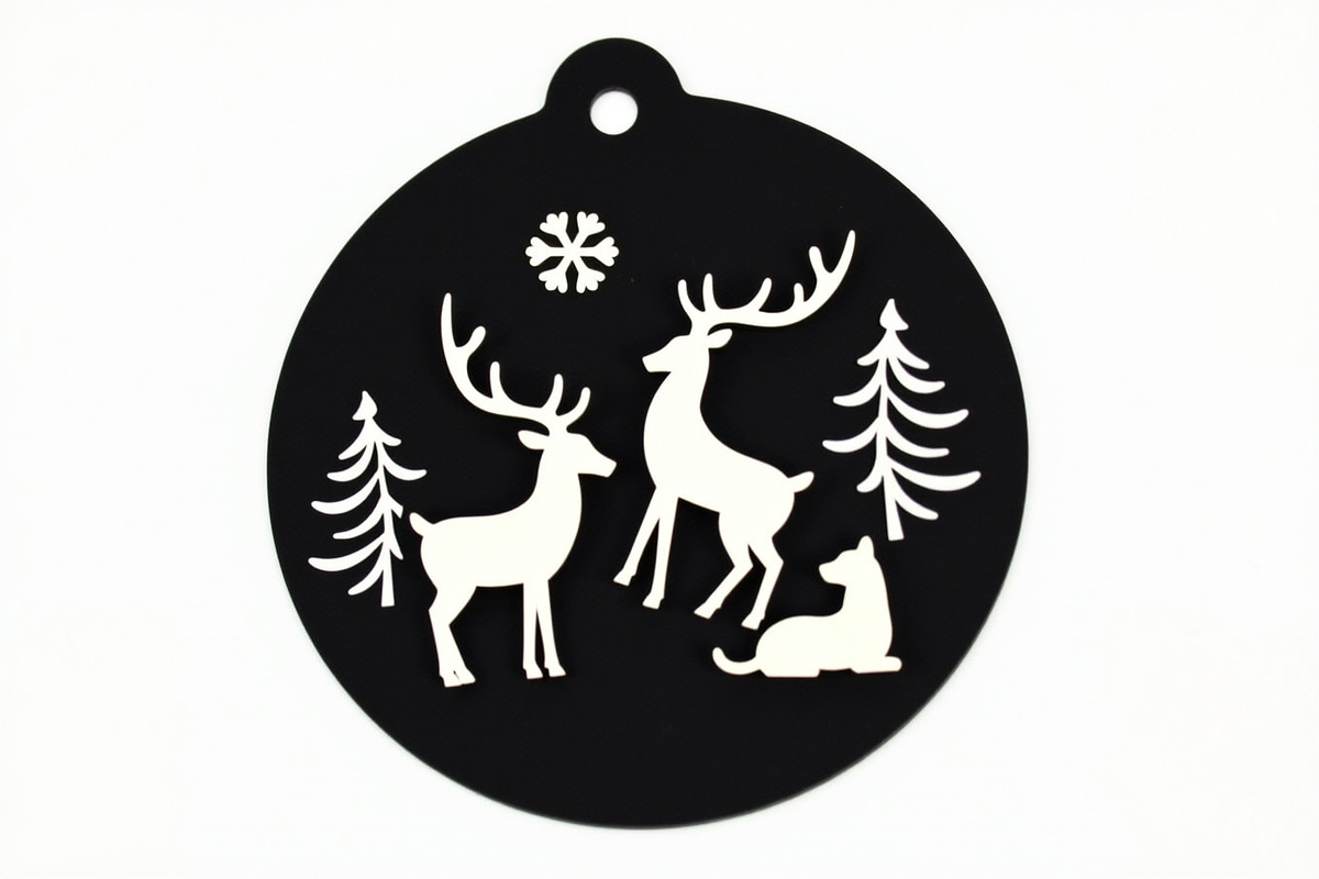 Christmas Laser Cut Ornament Bundle, a Graphic by Designer_Momina (Photo 13 of 14)