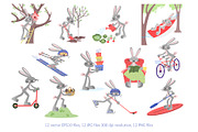 2028 Kids Calendar Rabbit & Bird, an Animal Illustration by Natali_Zhy (Thumbnail 4 of 7)
