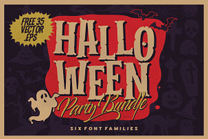 Halloween Party Bundle, a Serif Font by INKSUN™