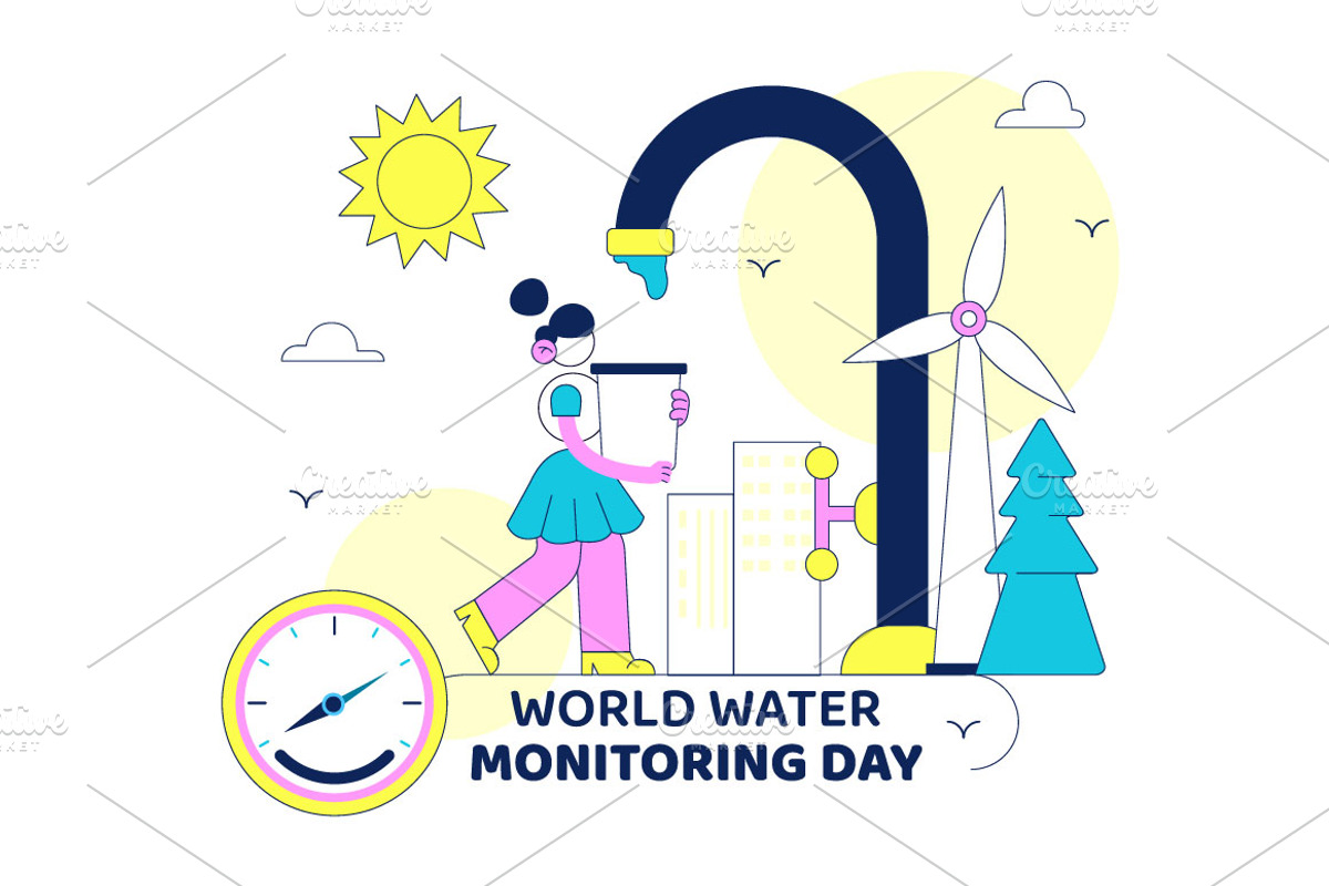 10 World Water Monitoring Day, an Object Illustration by denayunebgt (Photo 4 of 4)