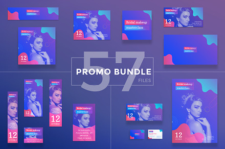 Promo Bundle | Bridal Makeup, a Poster Template by Amber Graphics