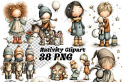 Storybook Nativity kids Clipart, an Illustration by one-touch (Thumbnail 1 of 8)