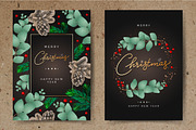 Floral Christmas Vector Set, a Decorative Illustration by PREMIUMVECTOR (Thumbnail 2 of 4)