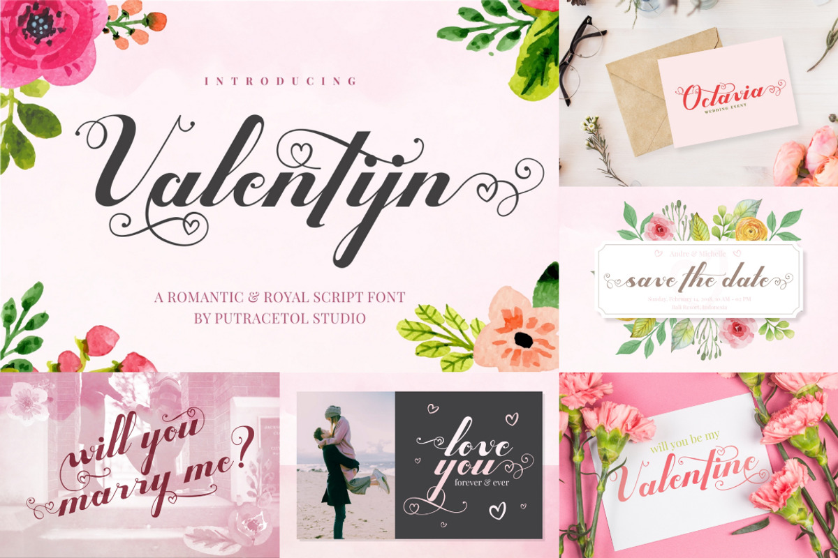 Best Beautiful Script Font Bundle, a Script Font by PutraCetol Studio (Photo 14 of 23)
