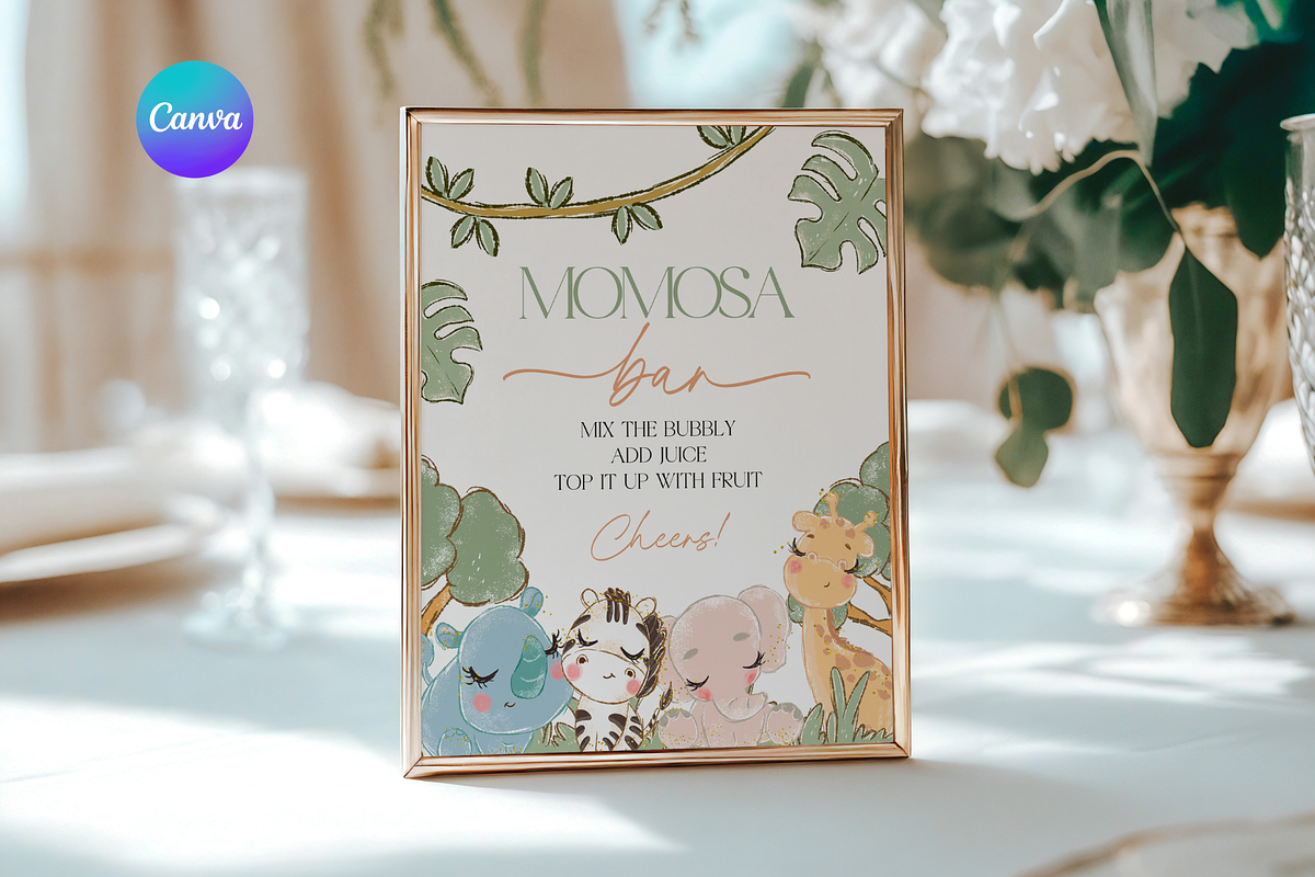 Safari Mimosa Sign, an Invitation Template by Digital_Mind (Photo 1 of 3)