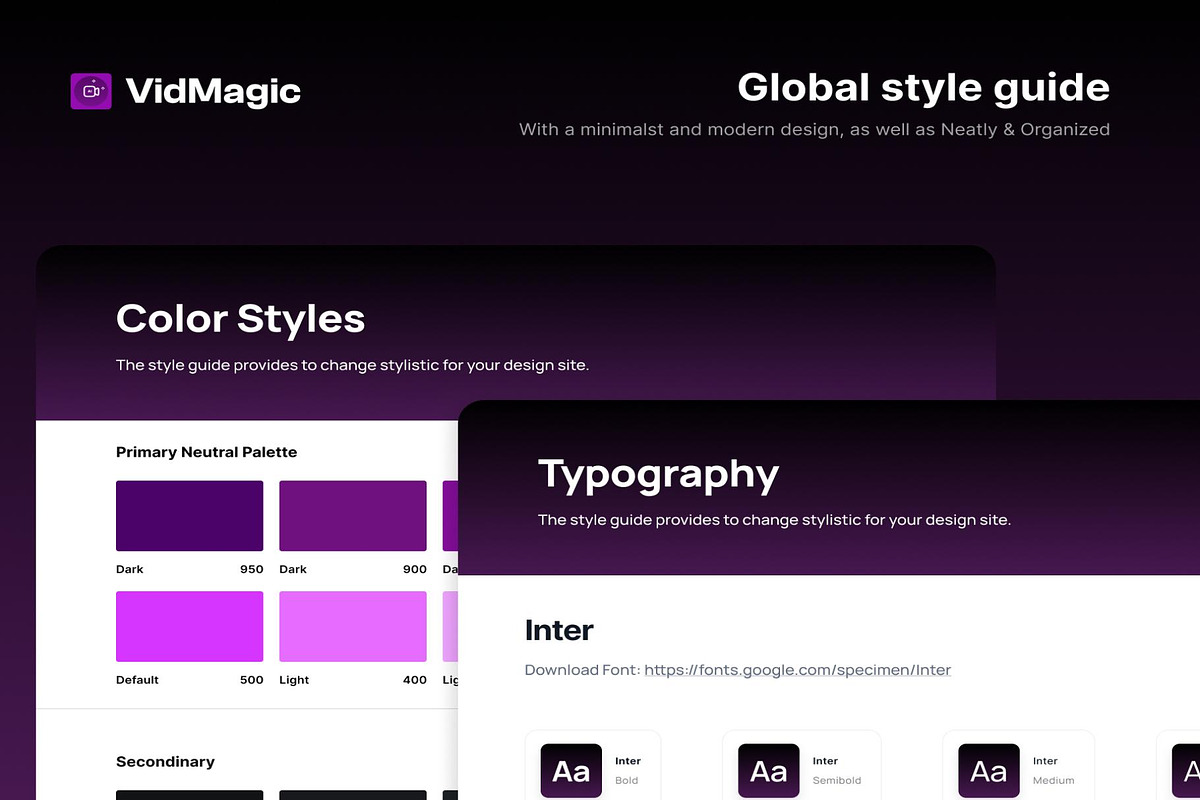 VidMagicAI Text to video creator app, an UI Kit Template by Creative Perspective (Photo 3 of 6)