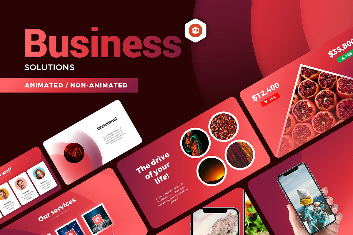 Corporate Business Solutions, a Presentation Template by Presentation Templates (Photo 1 of 7)
