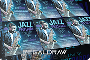 Jazz Festival Flyer, a Flyer Template by regalDRAW (Thumbnail 3 of 3)