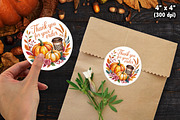 Fall Autumn Thank You Sticker Bundle, an Illustration by Actual Pixel (Thumbnail 6 of 22)