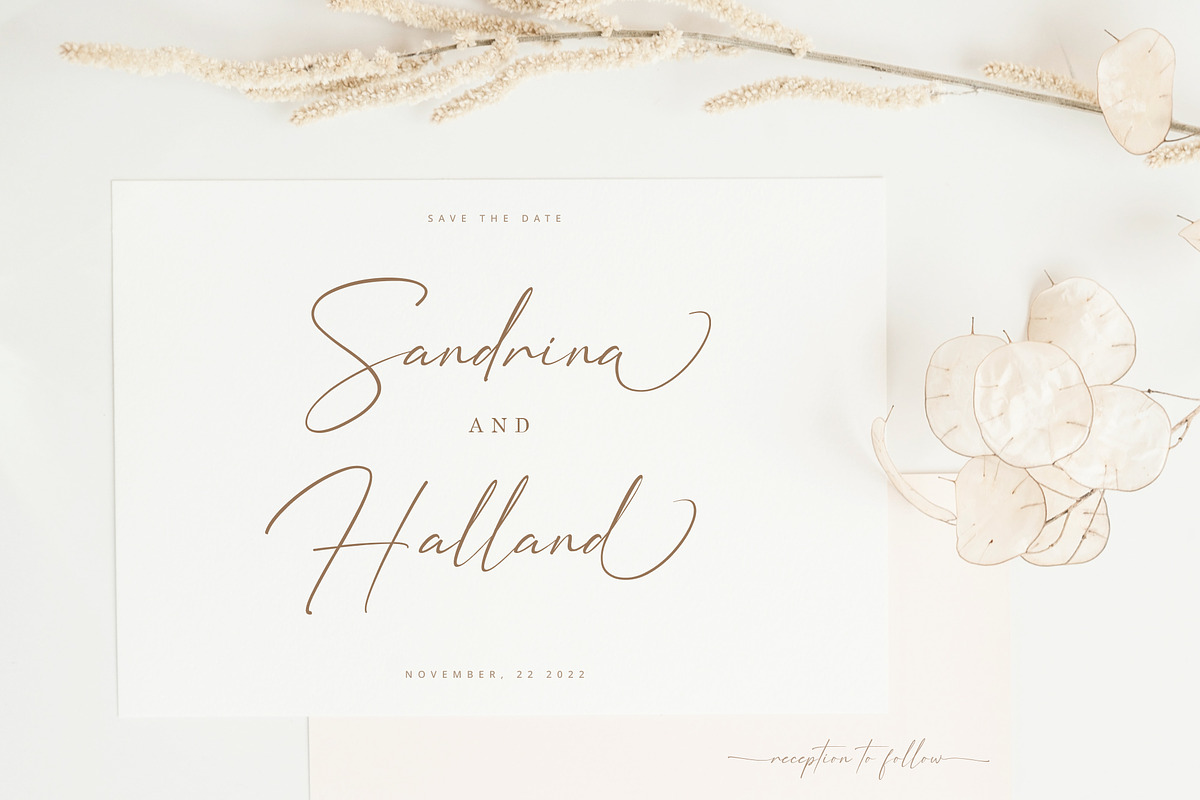 Golden Partline | Modern Handwritten, a Script Font by MJB Letters (Photo 5 of 12)
