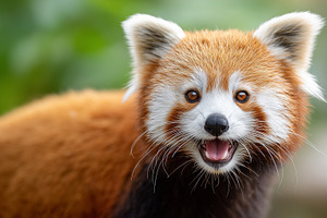 Red panda with open mouth, an Animal Photo by MistyDay