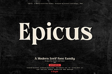 Epicus - Serif font family