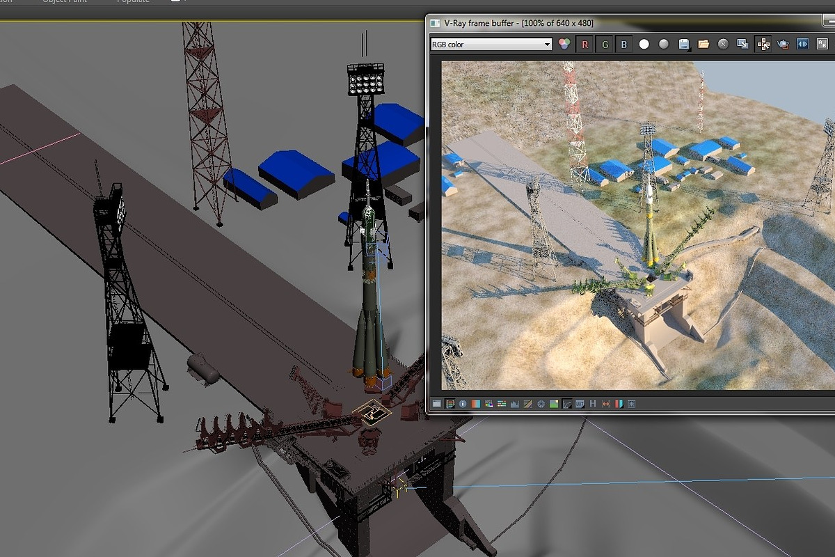 Boykonour Launch Place, Soyuz, a Cars & Vehicle 3D Model by konstantin.ermolaev (Photo 5 of 7)