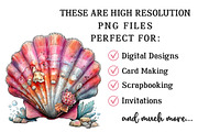 Whimsical Summer Seashell Clipart, an Illustration by OK Design (Thumbnail 4 of 6)