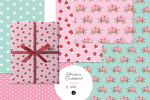 Christmas Dachshund Patterns
