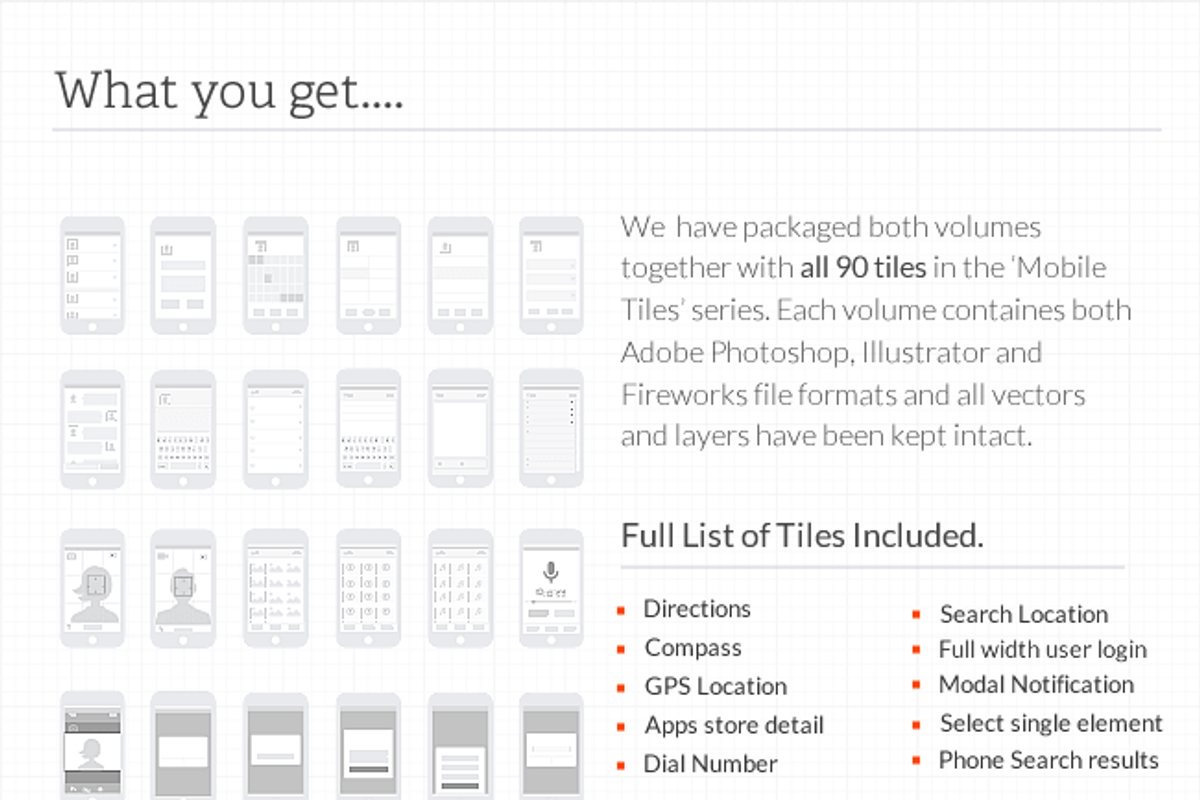 SALE!!!!! UX Web & Mobile Tile, a Templates & Theme by firetuts (Photo 4 of 5)