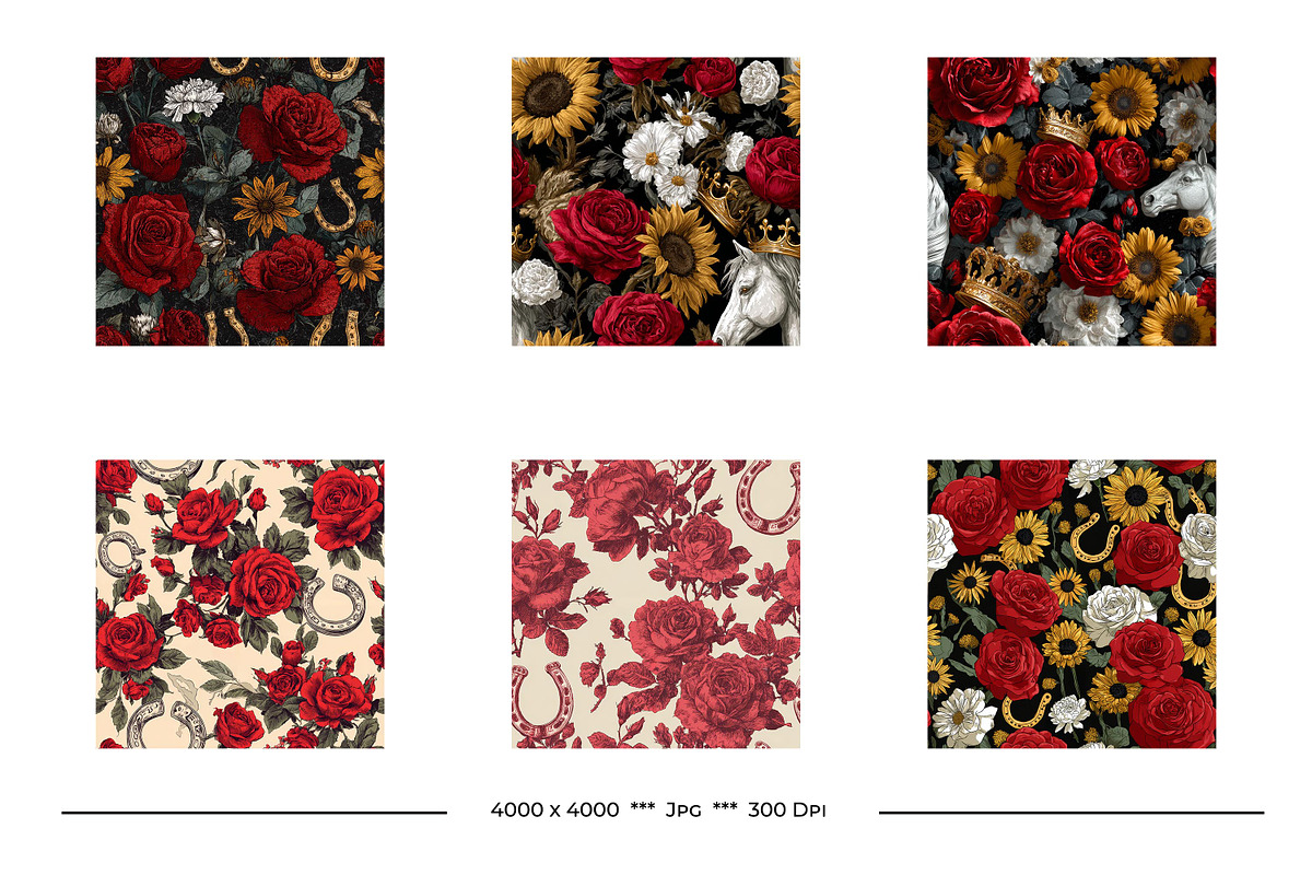 Kentucky Derby/Triple Crown, a Pattern Graphic by karenfoleyphoto (Photo 4 of 7)