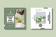 Green Lifestyle Plant Social Media, a Social Media Template by MightyDesign (Thumbnail 3 of 8)