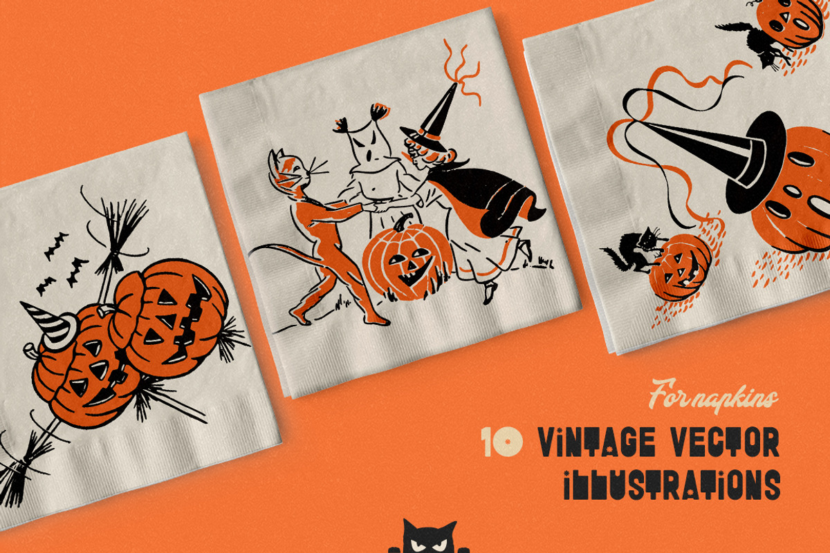 Retro Halloween Design Kit, a Seasonal Illustration by Retro Machine (Photo 10 of 15)