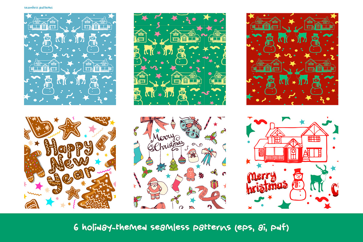 Holiday Season Vector Set, a Seasonal Illustration by Irmak Akçadoğan (Photo 8 of 8)