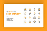 Beer Brewery | 32 Icons Set, an Outline Icon by Marina Silence (Thumbnail 4 of 17)
