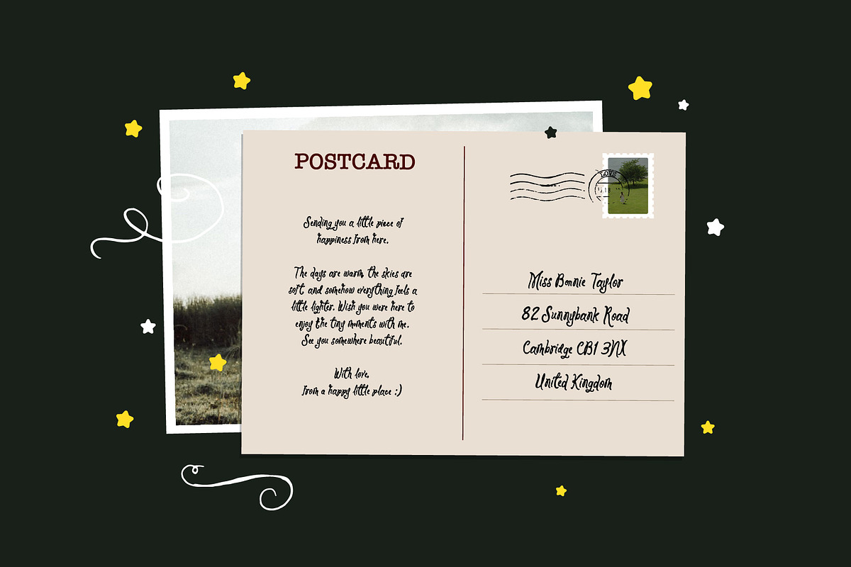 Printed Scarf Whimsical Quirky Font, a Handwritten Font by Tyasify (Photo 6 of 7)