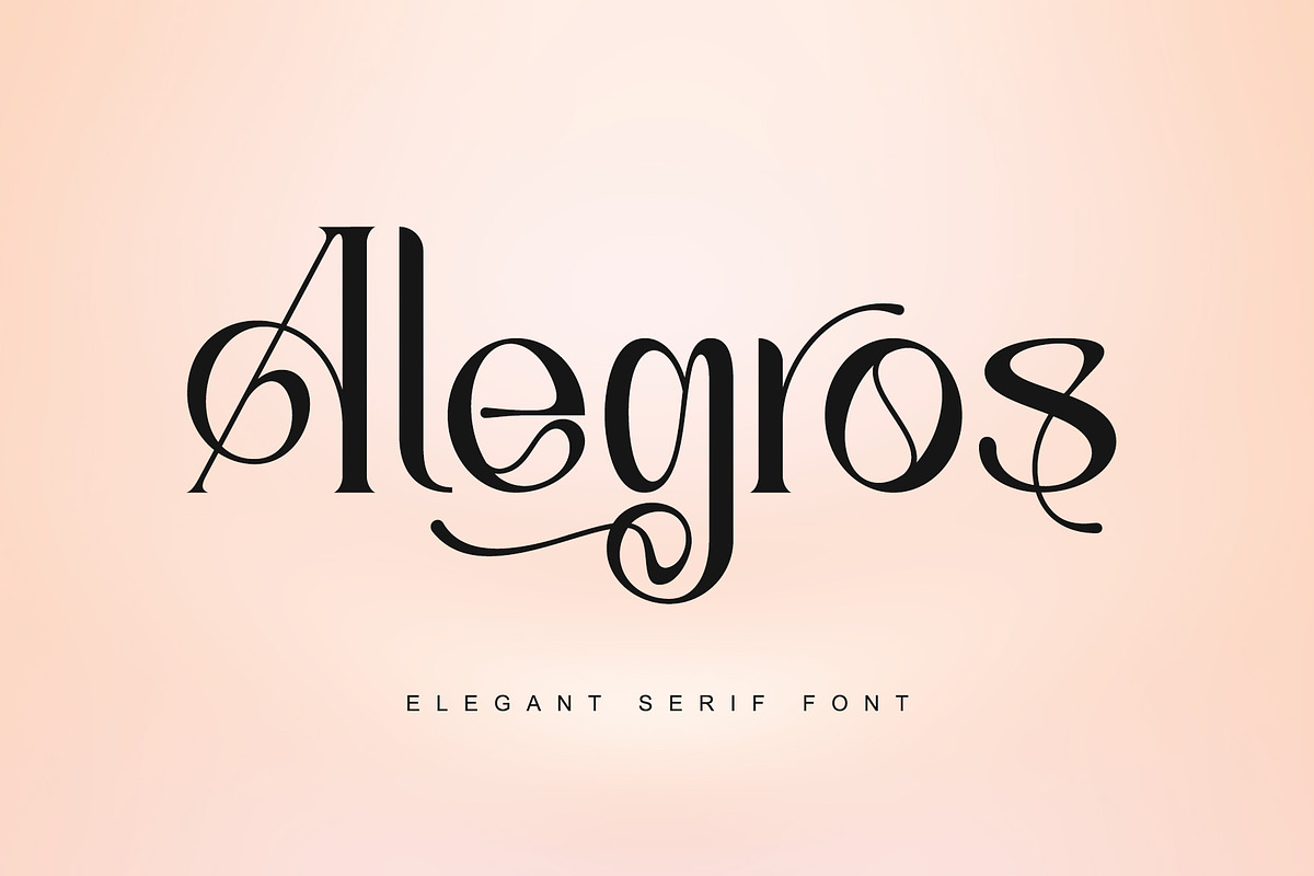 Alegros, a Serif Font by Letterara (Photo 1 of 11)