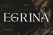 Egrina Luxury Serif Font, a Serif Font by Voleshads (Thumbnail 1 of 7)