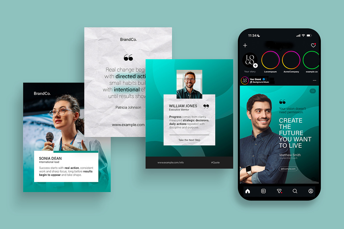 Social Media Quote Post Templates, a Social Media Template by BrandPacks (Photo 6 of 7)