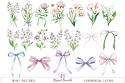 Blush and Dusty Rose Wildflower, an Illustration by MockupWizard (Thumbnail 3 of 6)