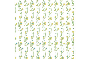 Floral Fine Seamless Vector Pattern, a Decorative Illustration by FineArtStudio