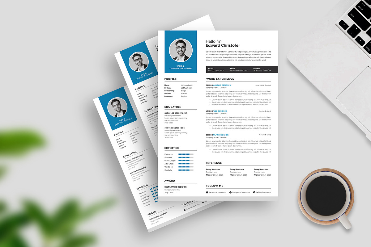 Resume / CV Template, a Resume Template by Abdul Studio (Photo 3 of 4)
