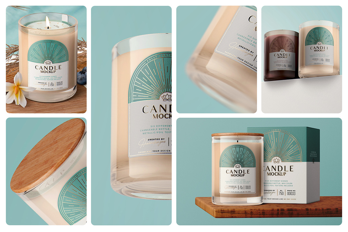 CANDLE MOCKUP, a Packaging Mockup by HexenDesigns (Photo 7 of 8)