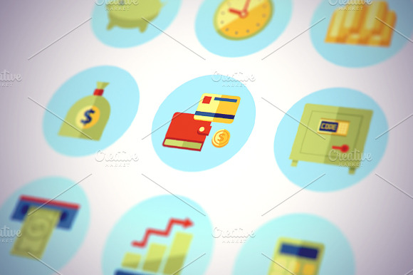 Money Icons Flat Set