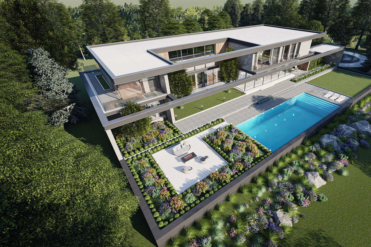 Villa Horizontal 3D, an Architecture 3D Model by Just Necessary (Photo 7 of 21)