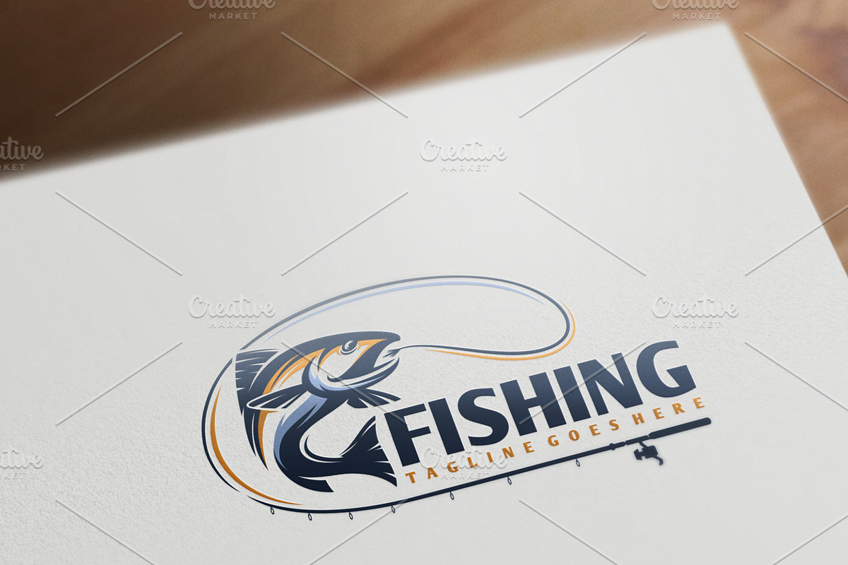 Fishing Logo, a Branding & Logo Template by VectorCrow (Photo 1 of 2)