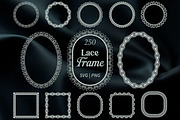 Doily Lace Frame Bundle, a Decorative Illustration by Kusumaillustration (Thumbnail 1 of 19)
