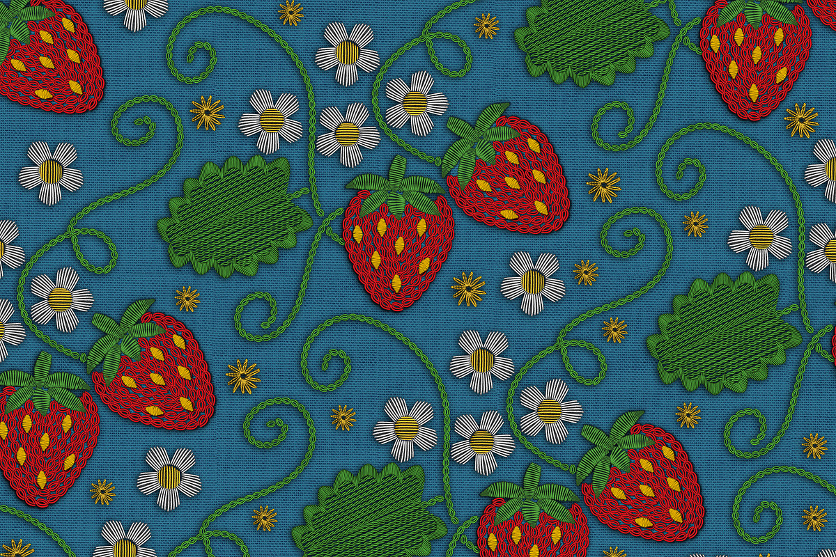 Photoshop Brushes Digital Embroidery, a Brush Add-On by Hanna Inaiáh (Photo 7 of 12)