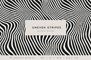 Uneven Stripes | Surface Design, a Pattern Graphic by Curly_Pat (Thumbnail 1 of 14)