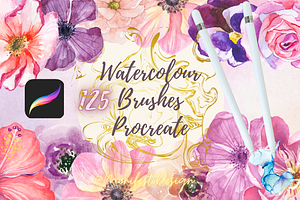 125 Luxury Watercolor Brushes