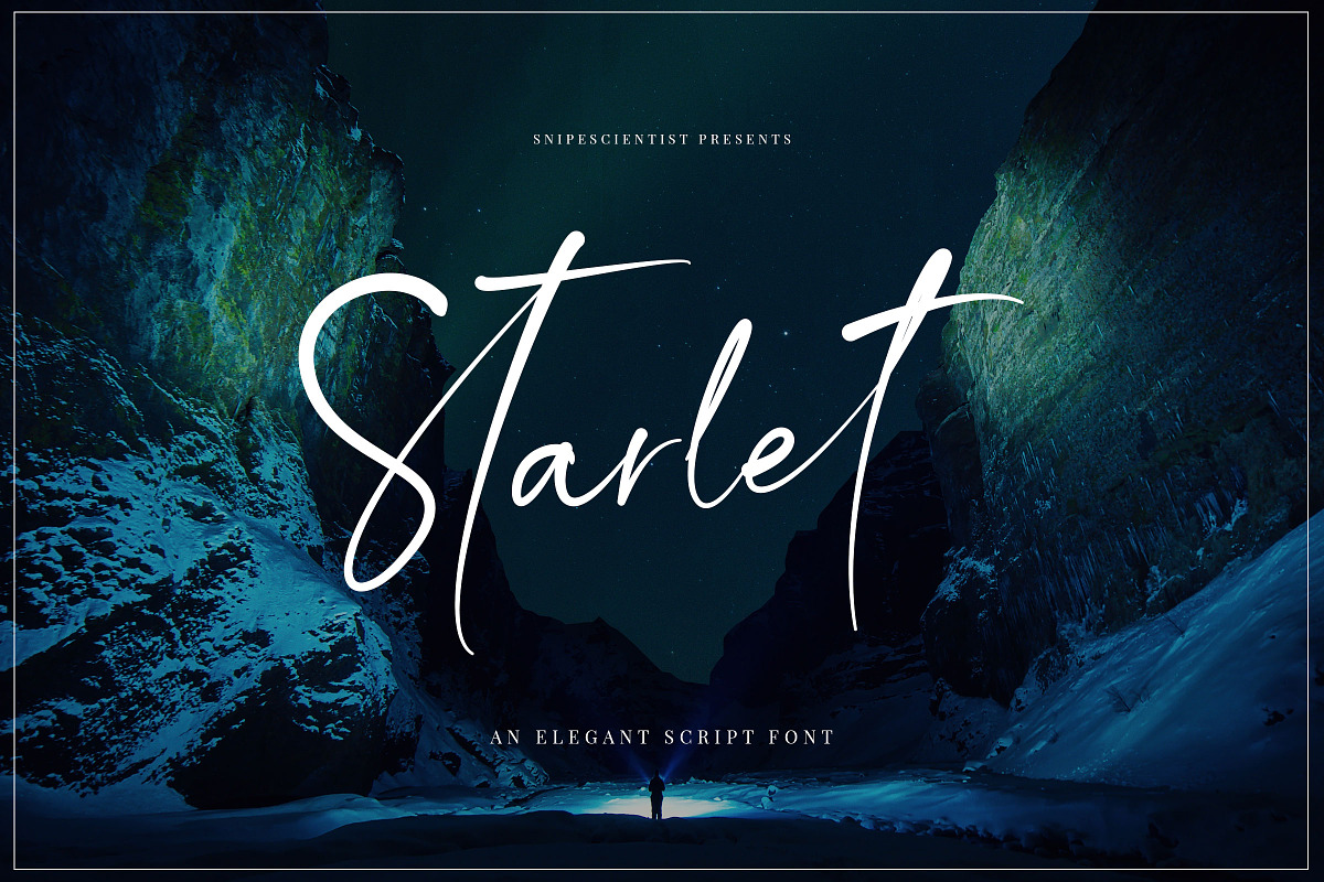 Starlet Script Font + 12 Logos
