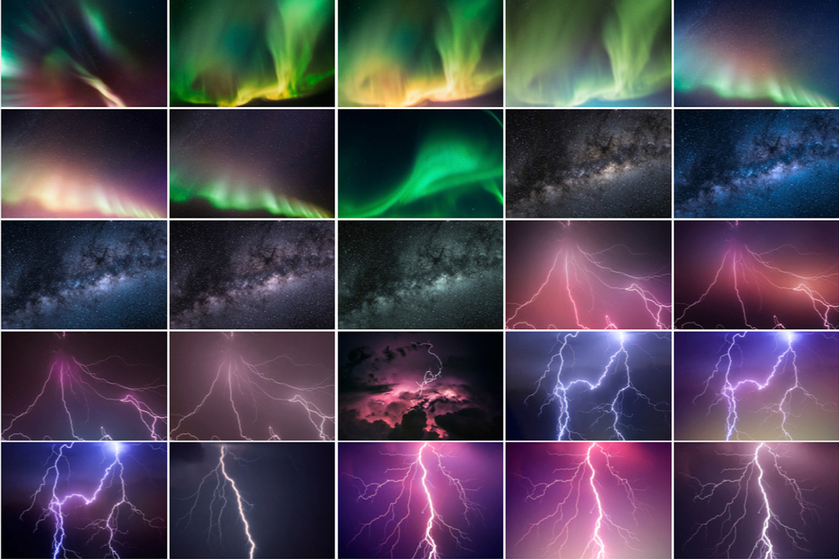 Night Sky Background Overlays, an Action Add-On by PhotoSpirit (Photo 11 of 12)